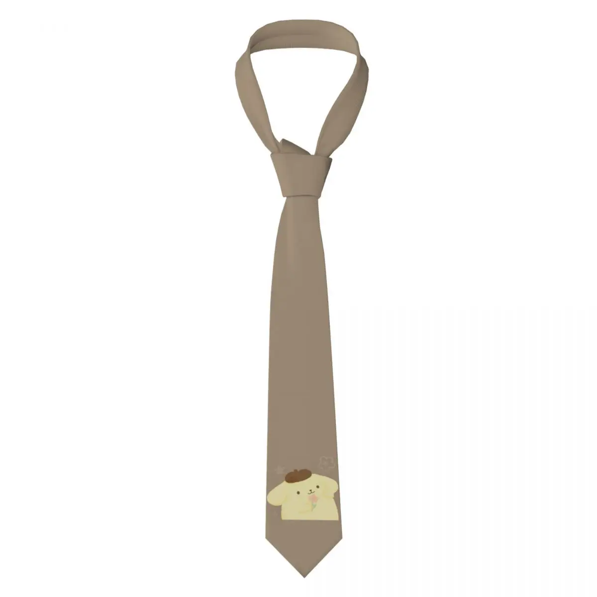 

Pom Pom Purin Necktie Men Skinny Polyester 8 cm Narrow Neck Tie for Mens Shirt Accessories Cravat Cosplay Props