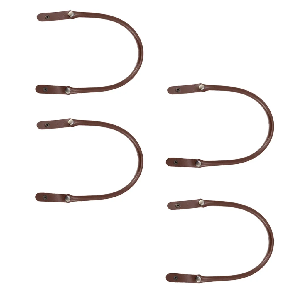 4 قطعة أشرطة حقائب اليد حقيبة ملحق مقبض إصلاح الملحقات مادة PU متعددة الاستخدامات لصنع حقائب اليد بنفسك