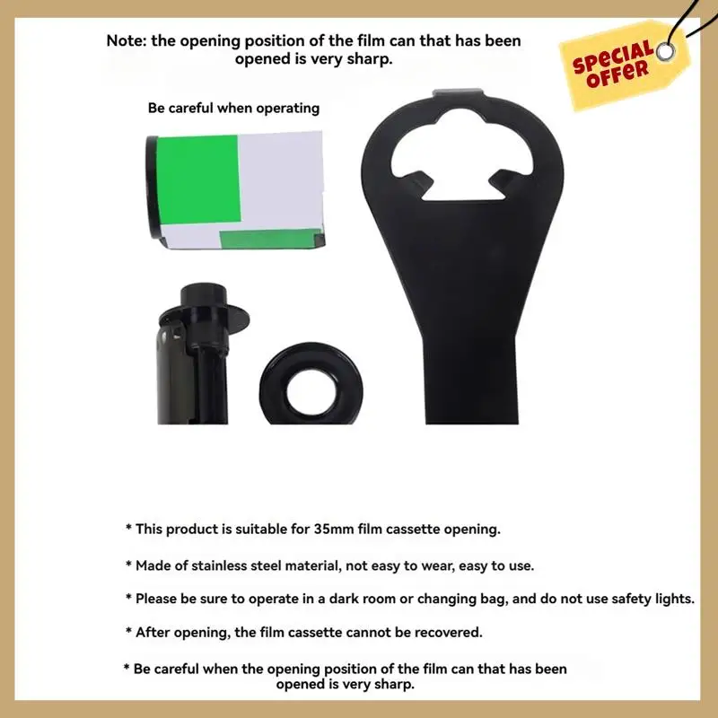 Стабильная производительность-35 мм инструмент для открывания кассеты для пленки для противоскользящей ручки Kodak, оборудование для обработки в темной комнате, доступ для киносъемки