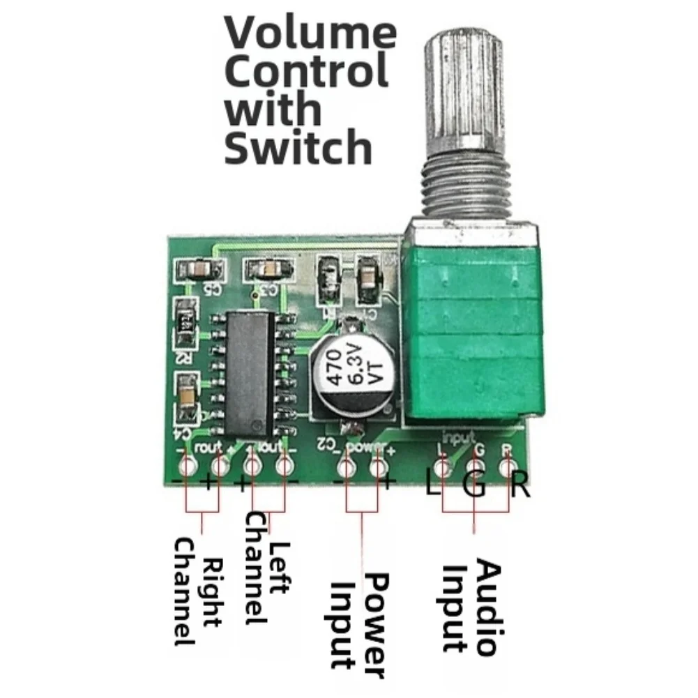 For Home Entertainment Setup As Shown PAM8403 Audio Board Digital Audio Board Clear And Powerful Audio Ultra-small Footprint