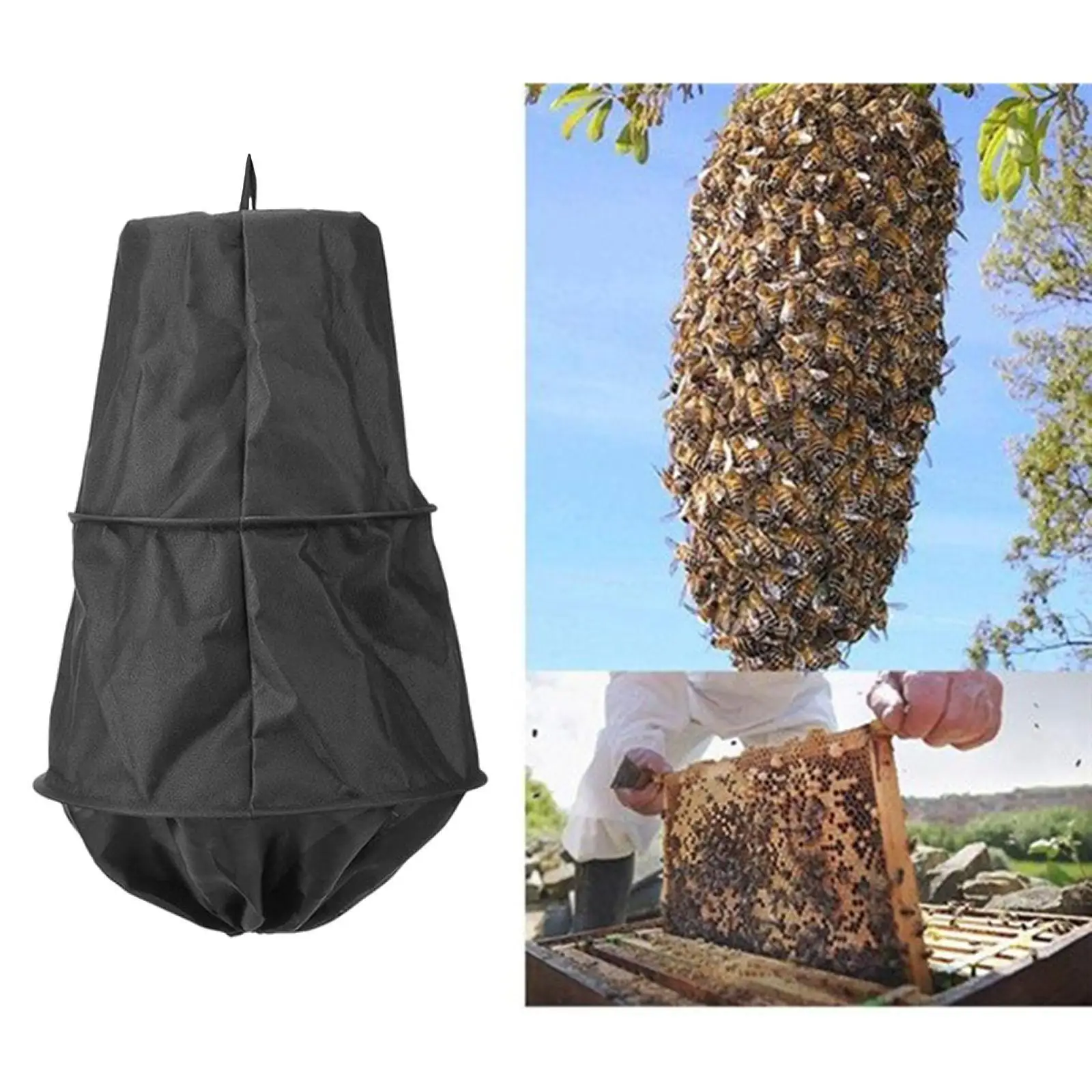 Bee Cage Swarm Trap Nylon Waterproof Beekeeping Tool for Outdoor Hive Protection Bees Nest Hunting