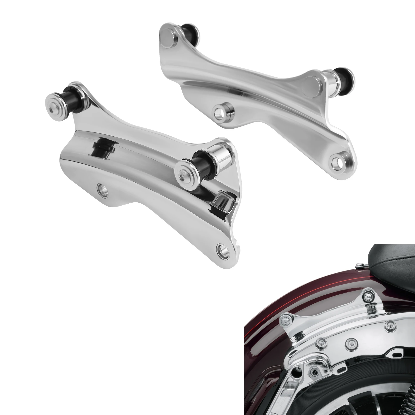 Motocyklowe 4-punktowe zestawy sprzętu dokującego do Harley Touring przemieszczanie się po ulicy Road King Road Glide FLHR FLHT FLTR 2009-2013 2014-2024