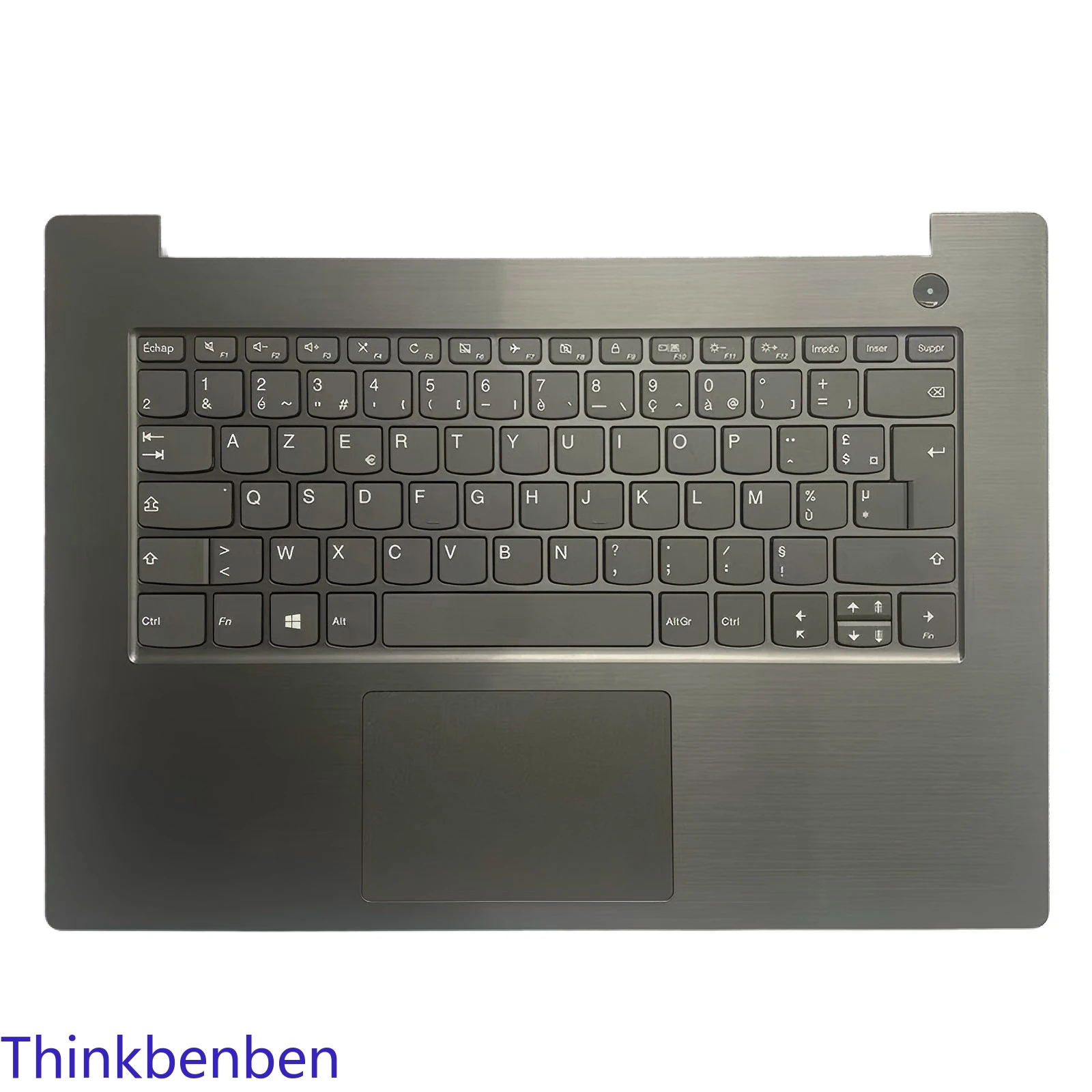

FR French Iron Gray Keyboard Upper Case Palmrest Shell Cover For Lenovo V330 14 14IKB 14ISK 14ARR Laptop 5CB0Q64225