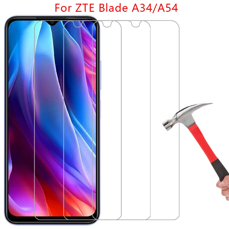 Защитное закаленное стекло для zte blade a34 a54 Защитная пленка экрана на bladea34 bladea54 a 34 54 34a 54a стекла zteblade