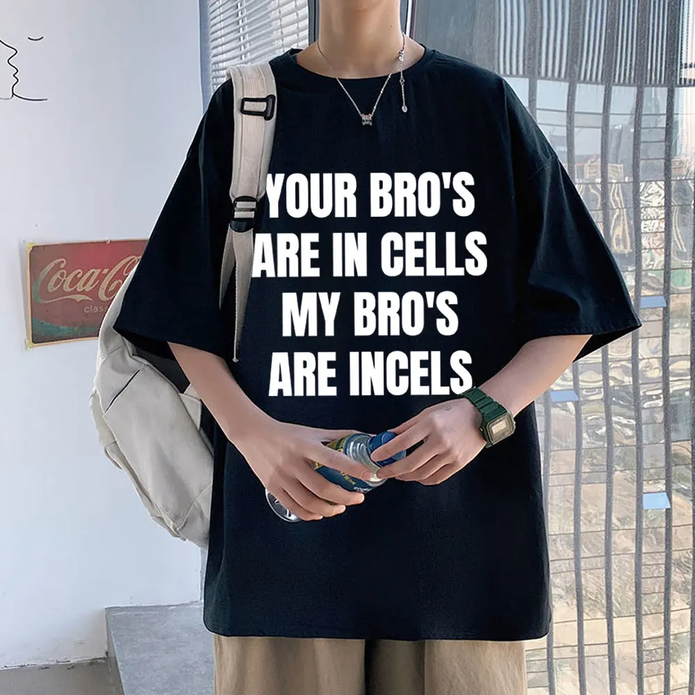 

Rapper Chief Keef Your Bros Are in Cells My Bros Are Incels T-shirt Funny Rap Meme T-shirts Men Women Hip Hop Oversized T Shirts
