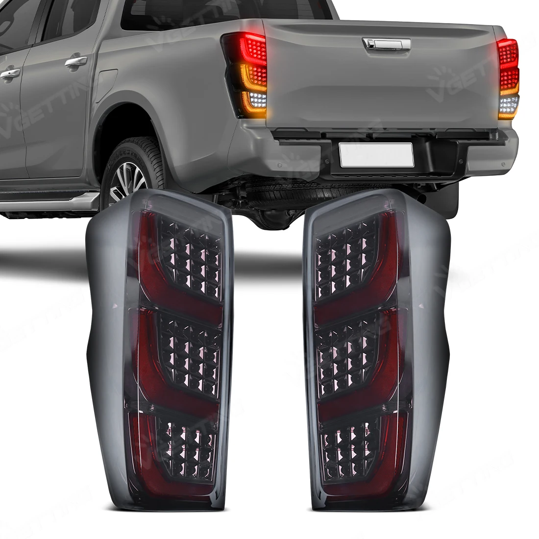 LED Tail Lamps For Isuzu Dmax D-max 2021 2022 2023 2024 Car Rear Running Driving Reverse Turn Signal Brake Lights Auto Taillight