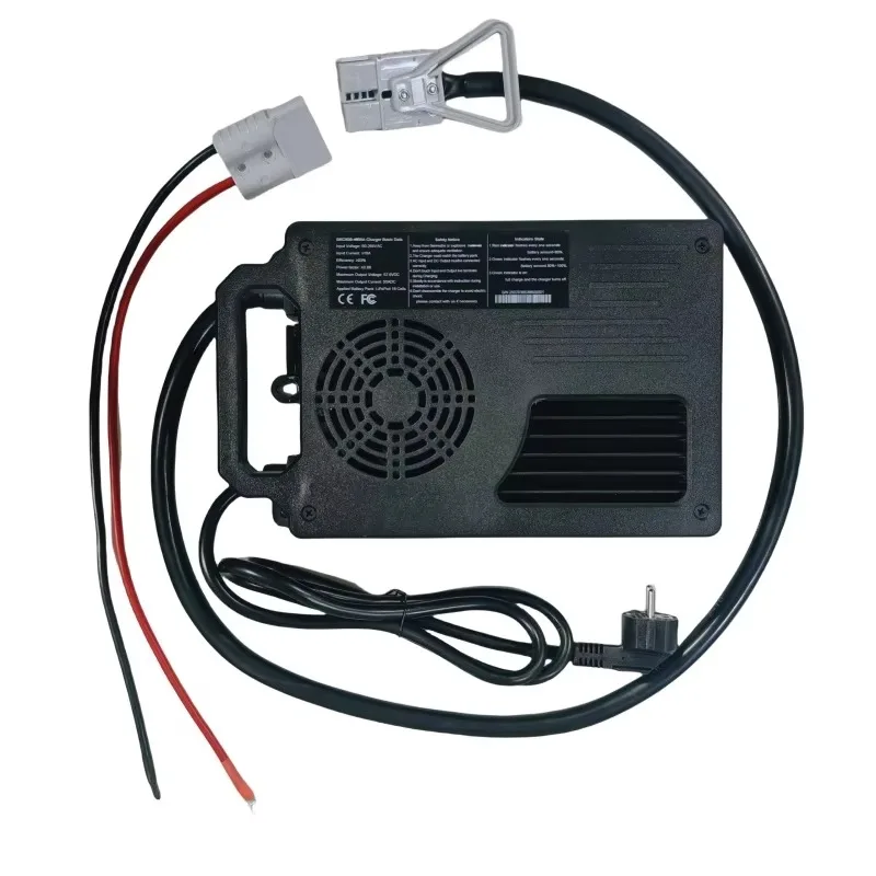 Waterproof 3300W 16S  48V 57.6V 58.4V 50A Electric Vehicle Lithium Lifepo4 Battery Charger EU Plug for Lithium Lead Acid Battery view 2