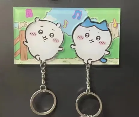 disney stitch – porte-clés mural pour Couple, prévention de la perte, pendentif pour amoureux, décoration de maison, autocollant de réfrigérateur, décor de rangement