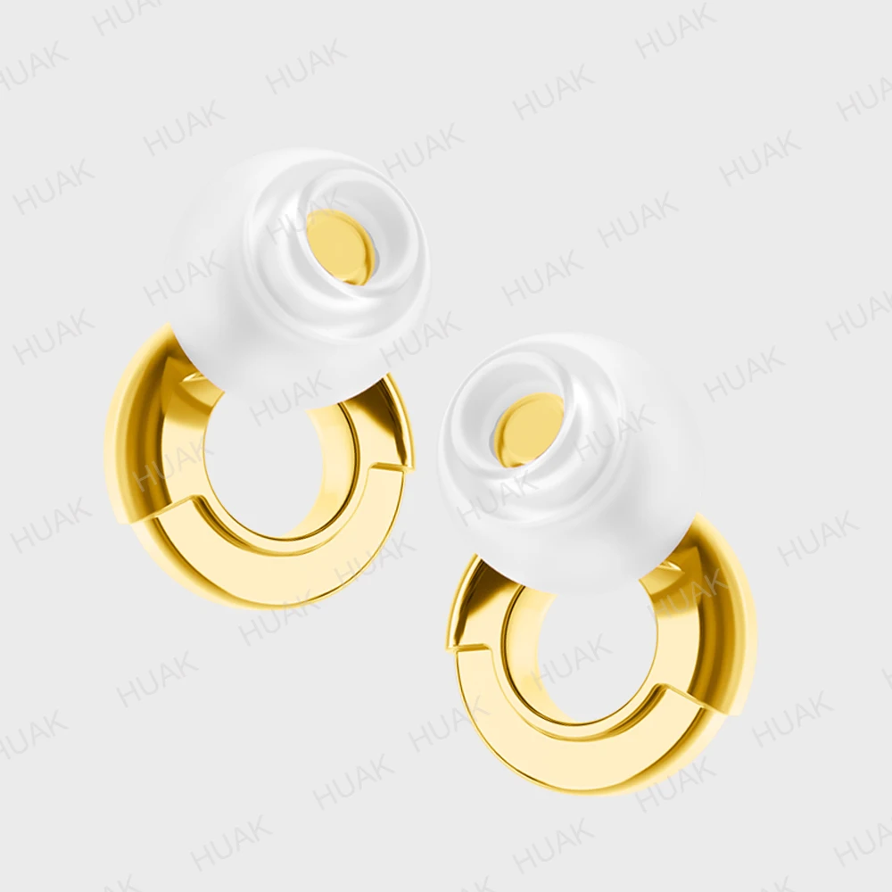 

HUAK Plus Ear Plugs - 4size Ear Tips in XS/S/M/L - High-Fidelity Reusable Concerts & Festivals, Live Events, Musicians, DJs