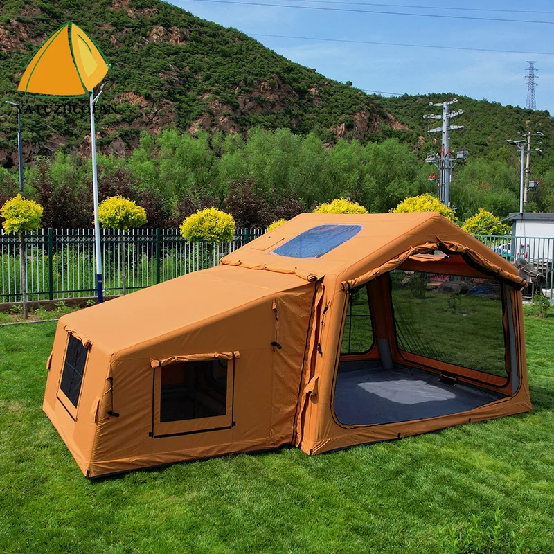 OEM Factory Price New Arrival Camping Tent Wholesale Family Outdoor Holiday Inflatable Camping Tent for Events Activity