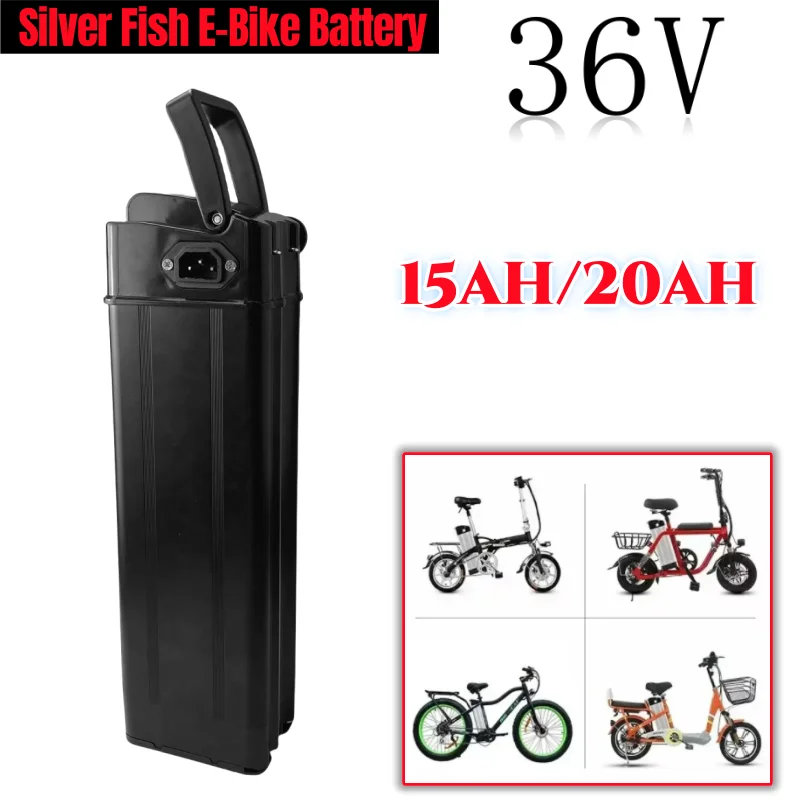 City Bike Folding Bike Silver Fish Ebike Battery 36V 15Ah 20Ah for Prophete MiFa Trio Phylion XH259-10J Zhenlong