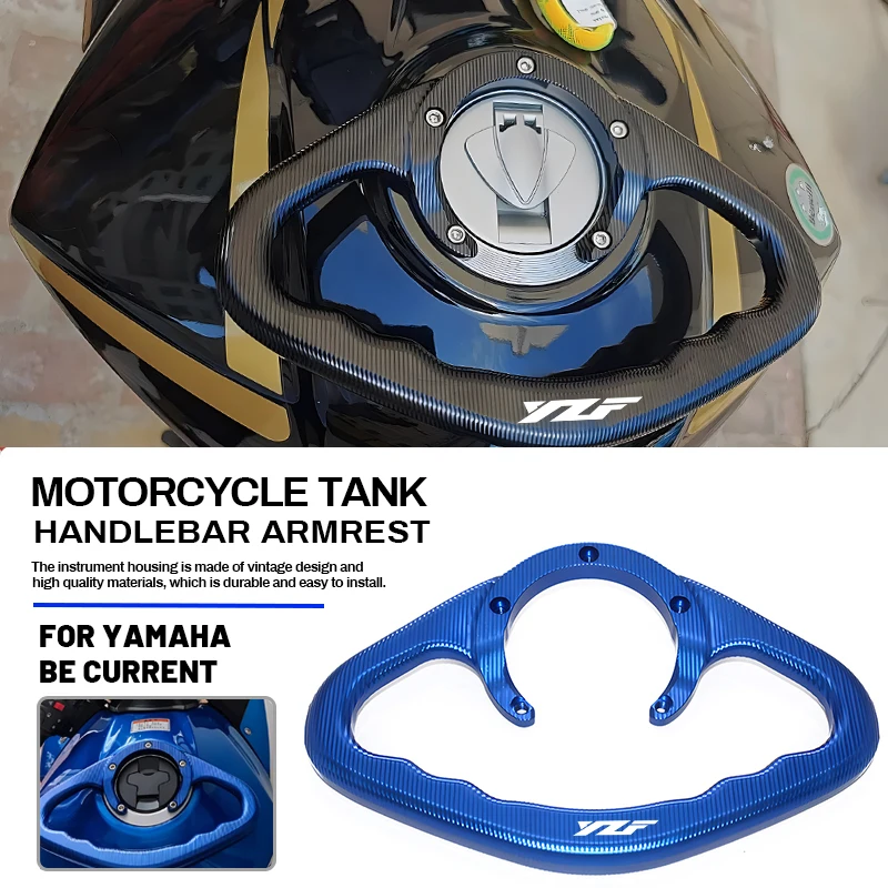 Empuñadura de mano CNC para motocicleta, barra de agarre para tanque, reposabrazos para Yamaha YZF-R1 YZF-R3 YZF-R6 YZF-R25 YZF R1 R3 R6 R25 YZFR1