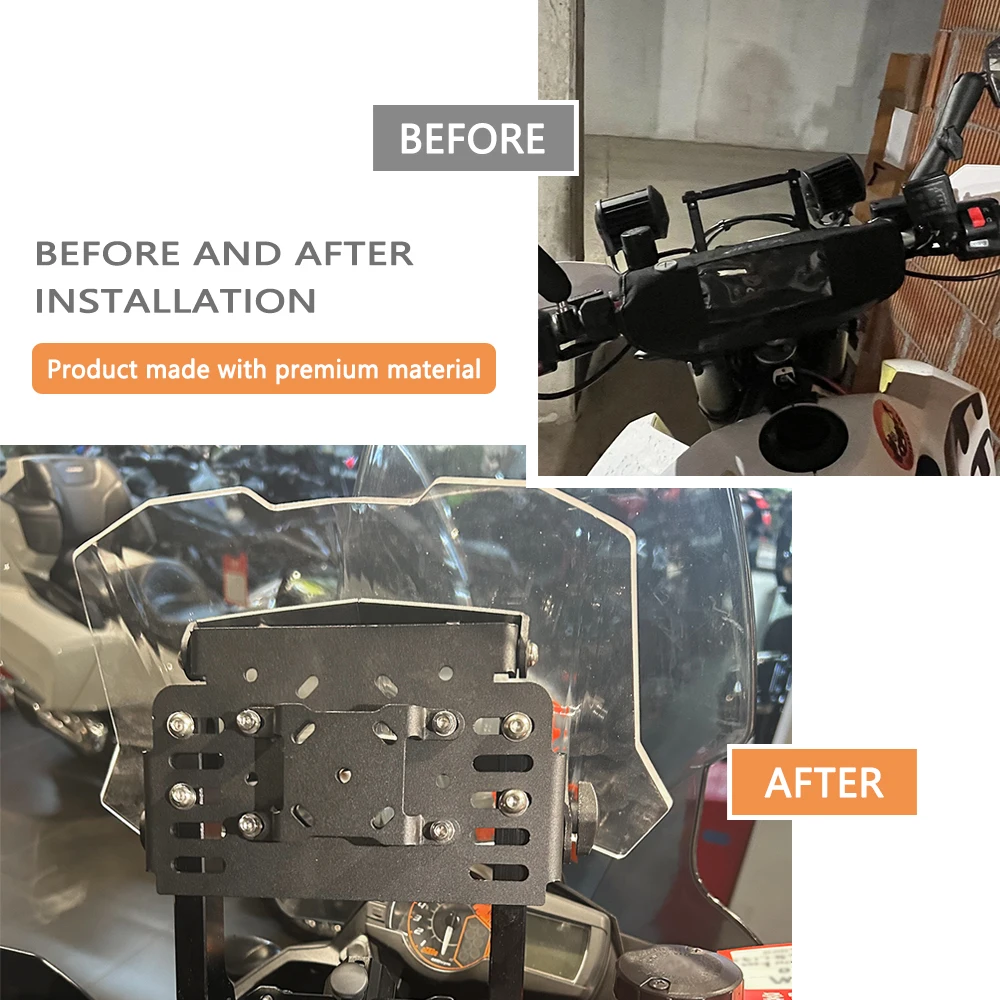 Para EX F/EC F/MC F 125-300 250-450 700SM/ES 2021-2024 Base de Monitor multifuncional soporte de navegación para teléfono móvil estabilizador GPS