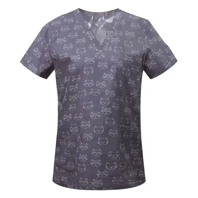 Vêtements d'allaitement pour femmes, accessoires imprimés de haute qualité, uniforme médical pour médecins, infirmière d'hôpital, Salon de beauté, gommages pour femmes