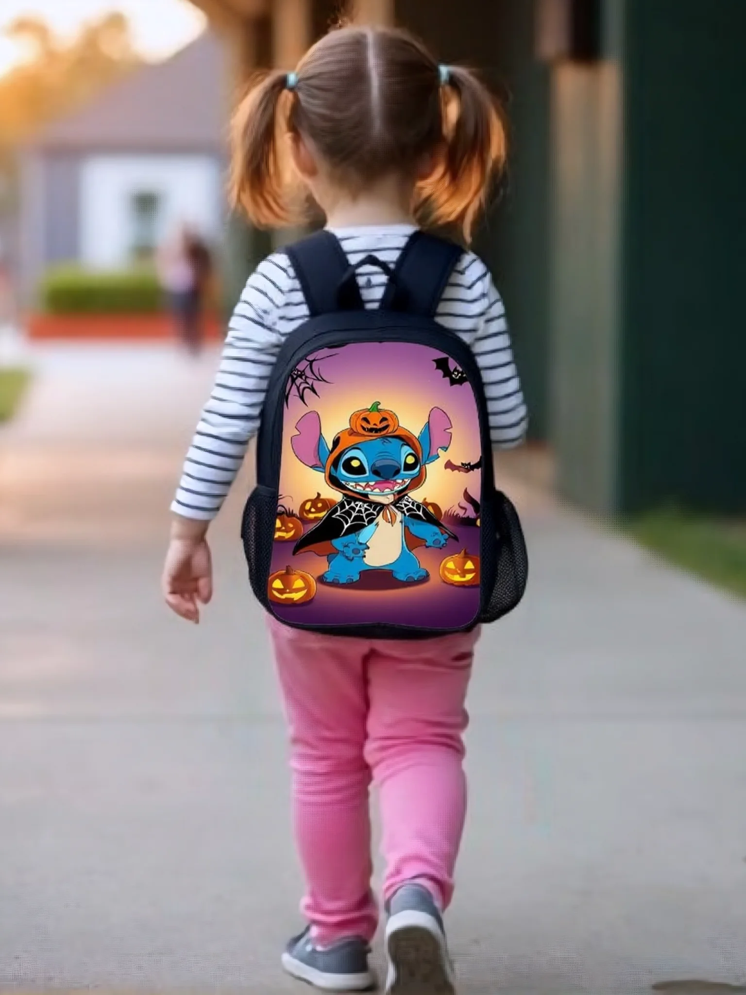 

Elementary Boys Girls Stitch Lightweight Daypack-Trendy Cute Knapsack-Cartoon Backpack for School