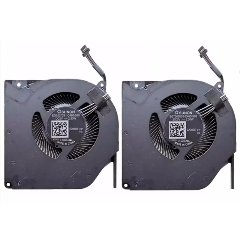 Laptop Cooling Fan for MECHREVO X8TI-Plus 7E X3 MACHENIKE T90 PLUS CPU Cooler Radiator GK7CN6S THER7GK7C6 EG75070S1-C460-S99 1cm