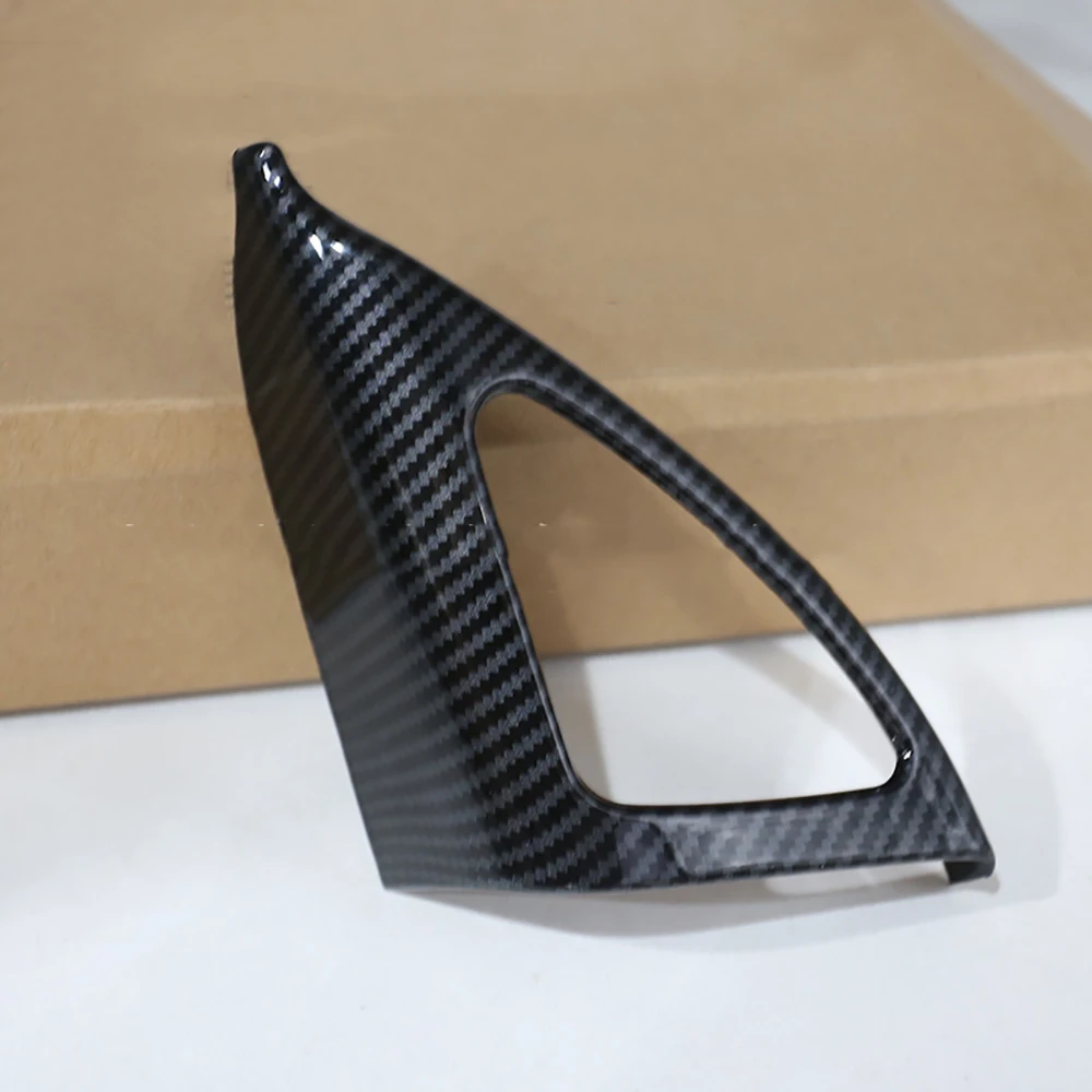 Carbon Fiber Style Inner A Pillar Front Triangle Cover Trim For Kia Forte K3 2019-2022