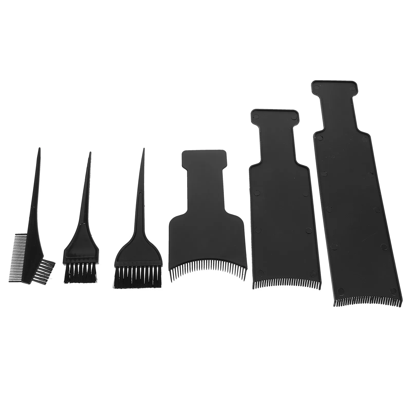 

Набор для окрашивания волос из 6 предметов: палетки для мелирования с изогнутой ручкой для создания градиентного цвета, для салонного использования