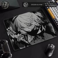 HD Print E-Sports Professional Gaming Mouse Pad Samurai Girl Locking Edge Premium Mousepad Ultrafine Surface Balance Mouse Mat
