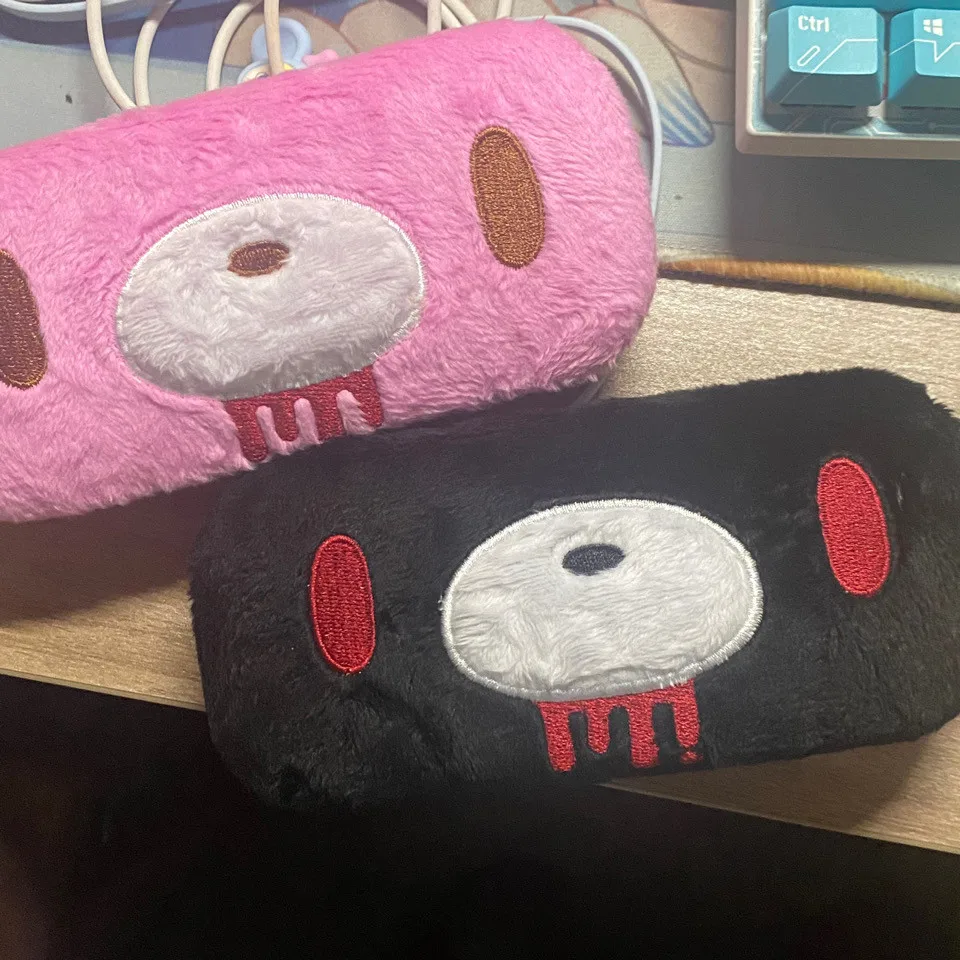 Cute Cartoon Plush Eyeglasses Case Soft Fluffy Sunglasses Storage Box Anti-pressure Portable Glasses Protector Case for Women