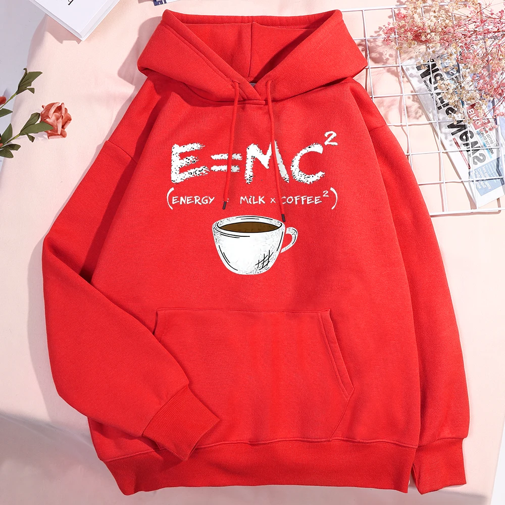 Energy Milk Coffee Fun Formula Hoody Men Women Cute Fitness Clothing Pattern Loose Sweatshirt Autumn Pullover Couple Hoodies