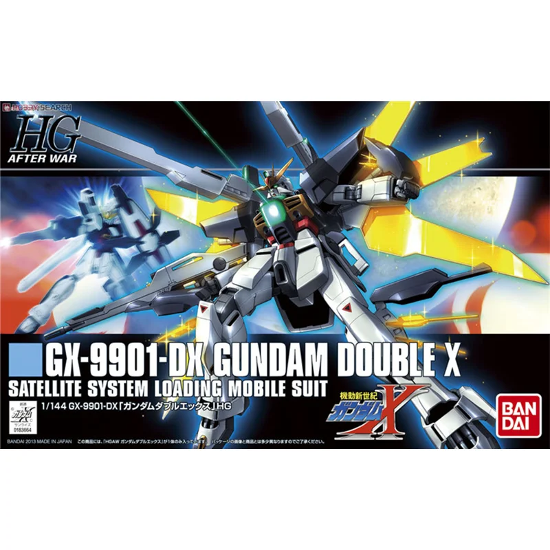 Spot Direct Delivery Bandai Original GUNDAM Anime Model HG 1/144 GX-9901-DX GUNDAM DOUBLE X Action Figure Toys for Kids Gift