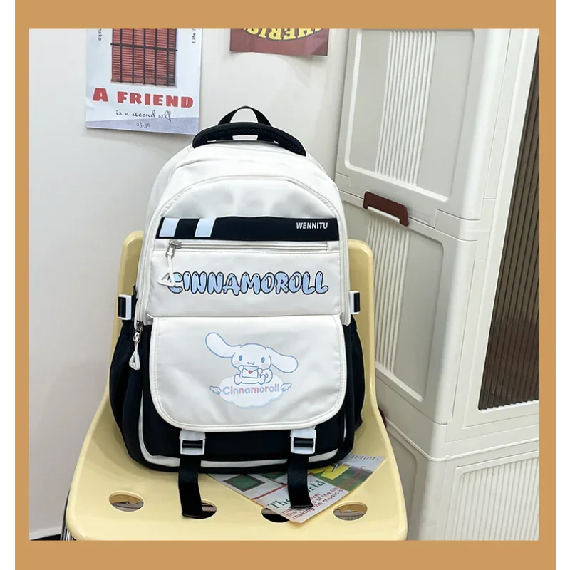 Sanrio jade cinnamon dog cartoon cute student schoolbag female lightweight breathable waterproof backpack casual travel bag