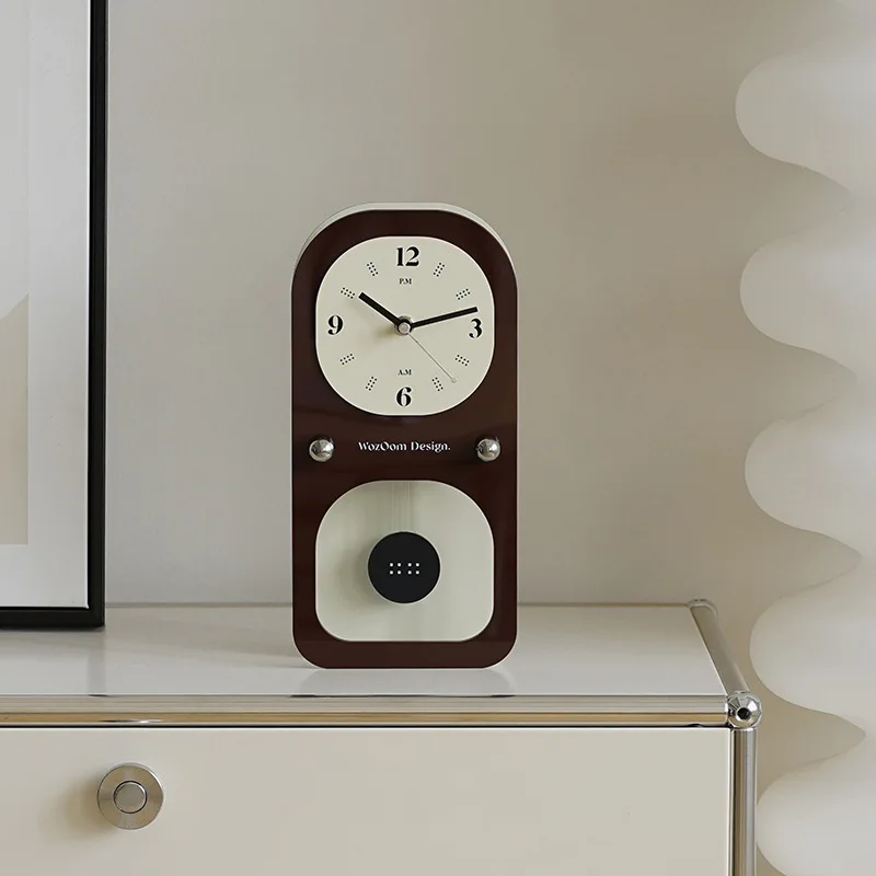 

Modern Desktop Clock Elegant Home Decor for Entryway Living Room Mantel Luxury Tabletop Ornament Decoration Design Table Clocks