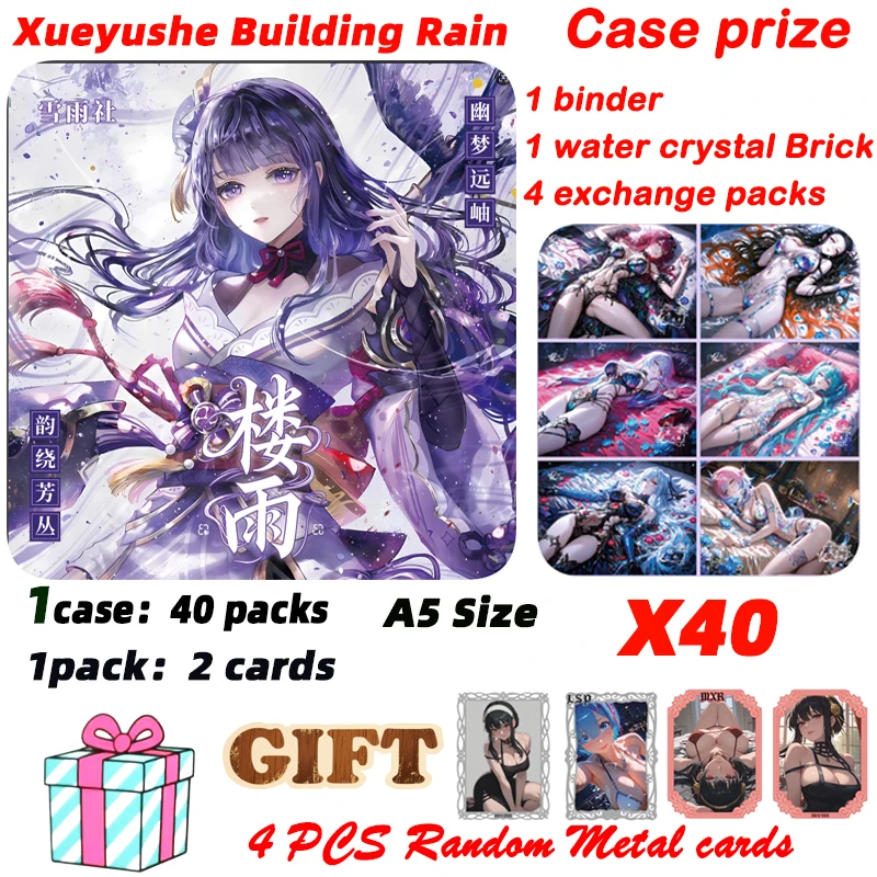 

Goddess Story Newest A5 Board Xueyushe Building Rain Wave 1 Hobby Collection Card Doujin CCG Waifu Board Anime Toys Card Gi