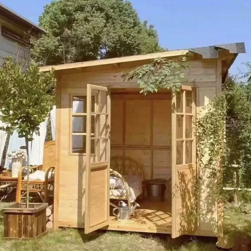 

Outdoor preservative wood courtyard assembly garden chalet habitable mobile