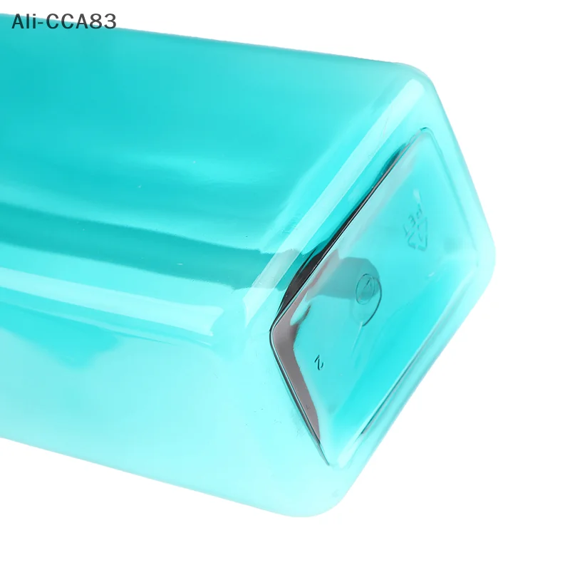 

1Pc 2025 New 500ml Plastic Rectangle Press Pump Bottle Bathroom Soap Liquid Refillable PET Bottles Containers