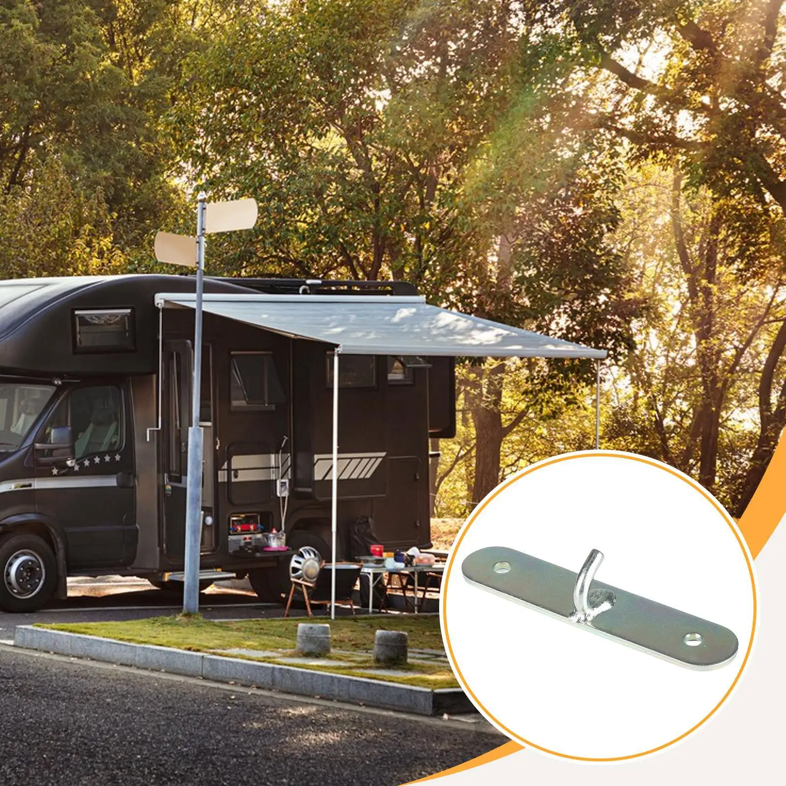 

Защелка для ворот прицепа, крючок для модификации автомобиля, ящик для инструментов, пряжка, зажим, инструмент, крючок для замка дверной панели прицепа для путешествий на открытом воздухе