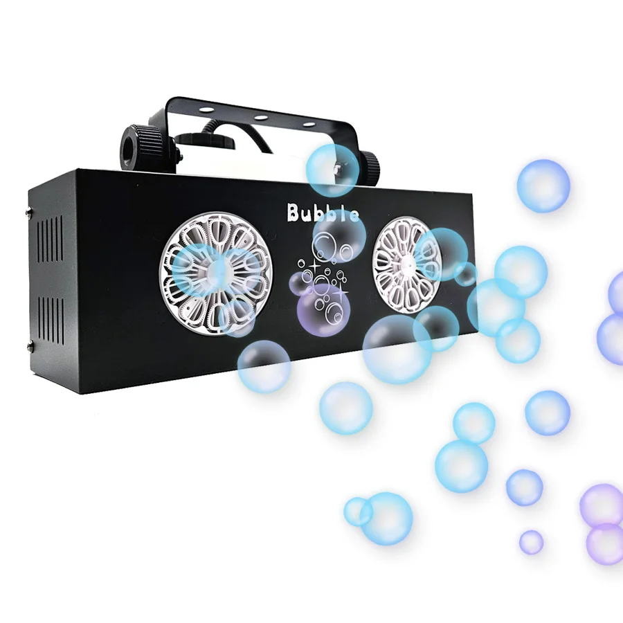 

DMX512 Wireless Remote Control Mini Bubble Machine Truss Mounted Bubble Maker Machine with 2 Rollers for Stage Effect