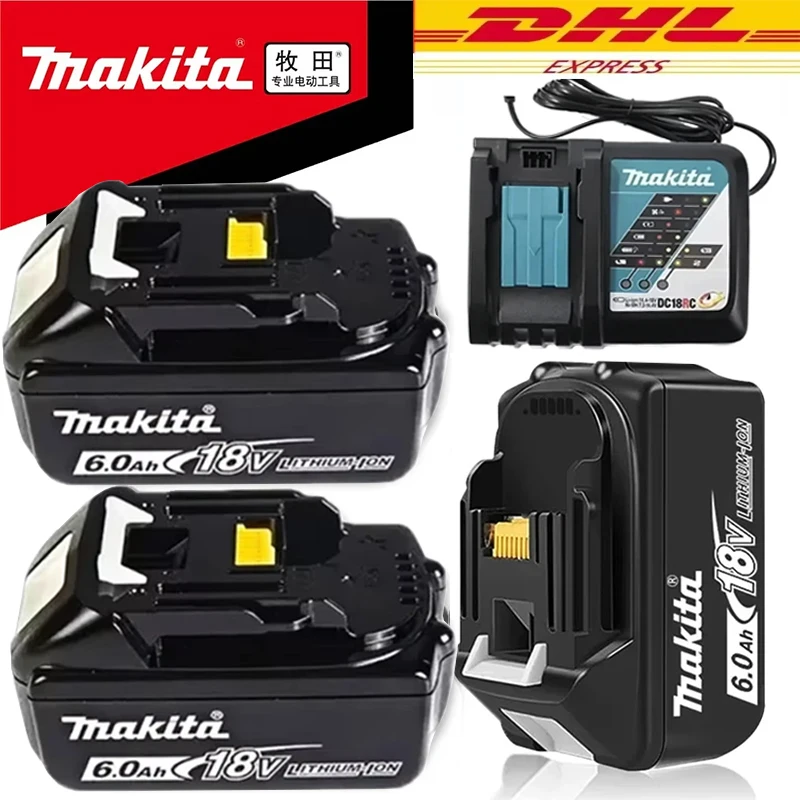 

Genuine 6Ah For Makita BL1860 18V Battery Power Tools Li-ion Replacement LXT BL1850 BL1840 for 18V Screwdriver with BMS TPCELL