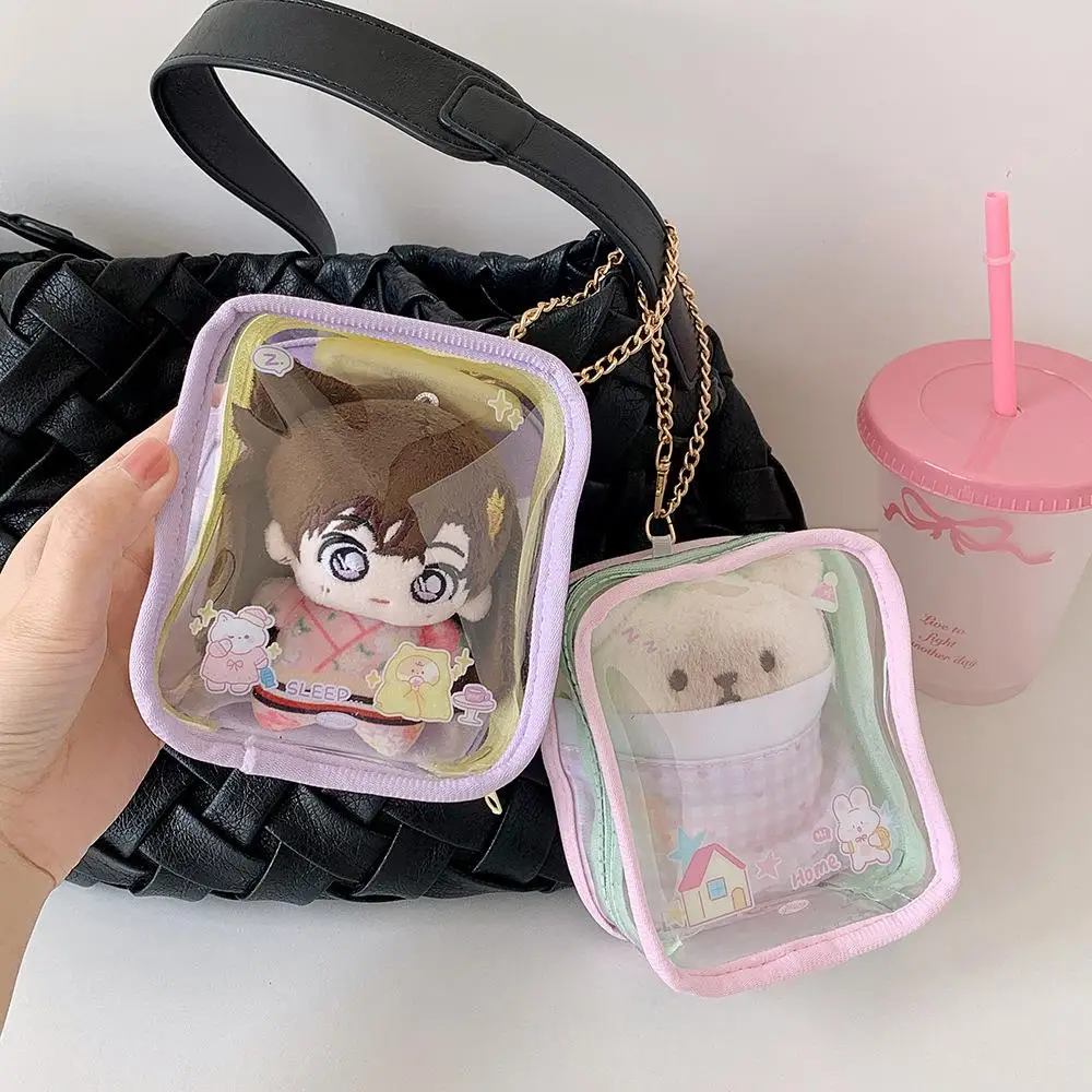

Doll Storage Transparent Doll Bag Badge Bag Display Bag Cartoon Cute Portable Multifunctional INS Fashion DIY Storage Bag