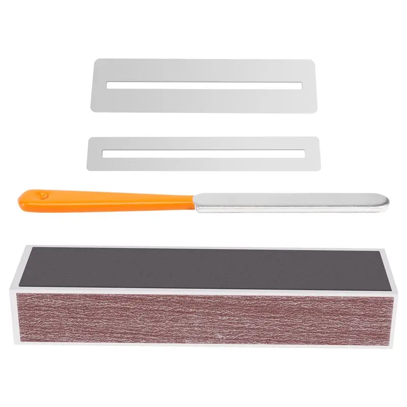 Guitar Fingerboard Luthier Tool - Guitar Fret Crowning Luthier File, Fret Leveling Sanding Leveler And Fingerboard Gua