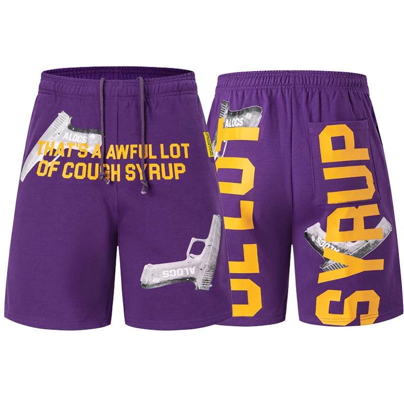 2026 Thats A Awful Lot of Cough Syrup High Street Minimalist Style Men Women Outdoor Casual Beach Shorts Pants