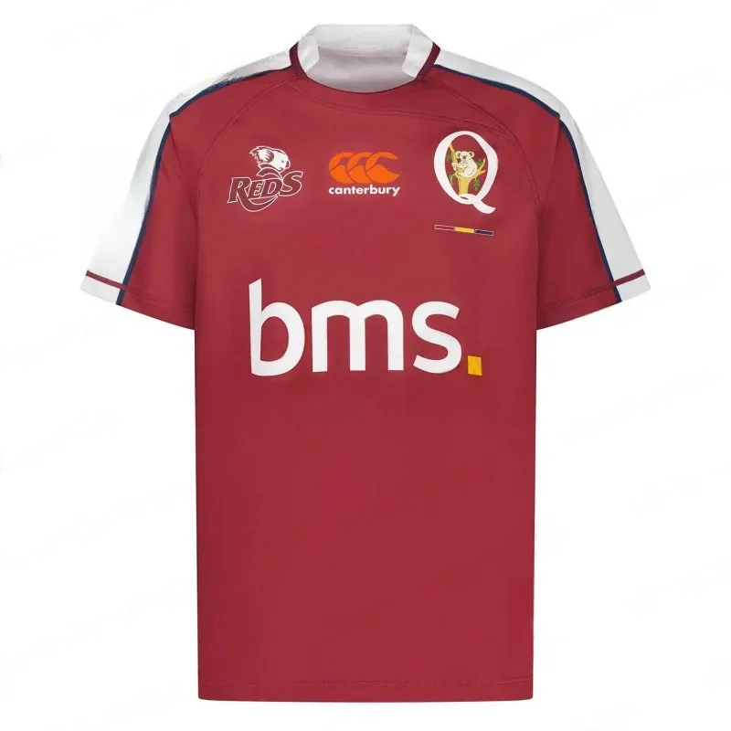 2024 New Arriavl Australian Super Rugby Replica Rugly Jersey 2024 Queensland Reds Men's Home Jersey Oversized 3D Printed Top