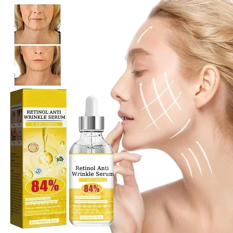 HOT SALE Retinol Instant Anti Wrinkle Essence Reduces Fine Lines Lifts Tightens Skin Improves Dullness Removes Facial Wrinkles P