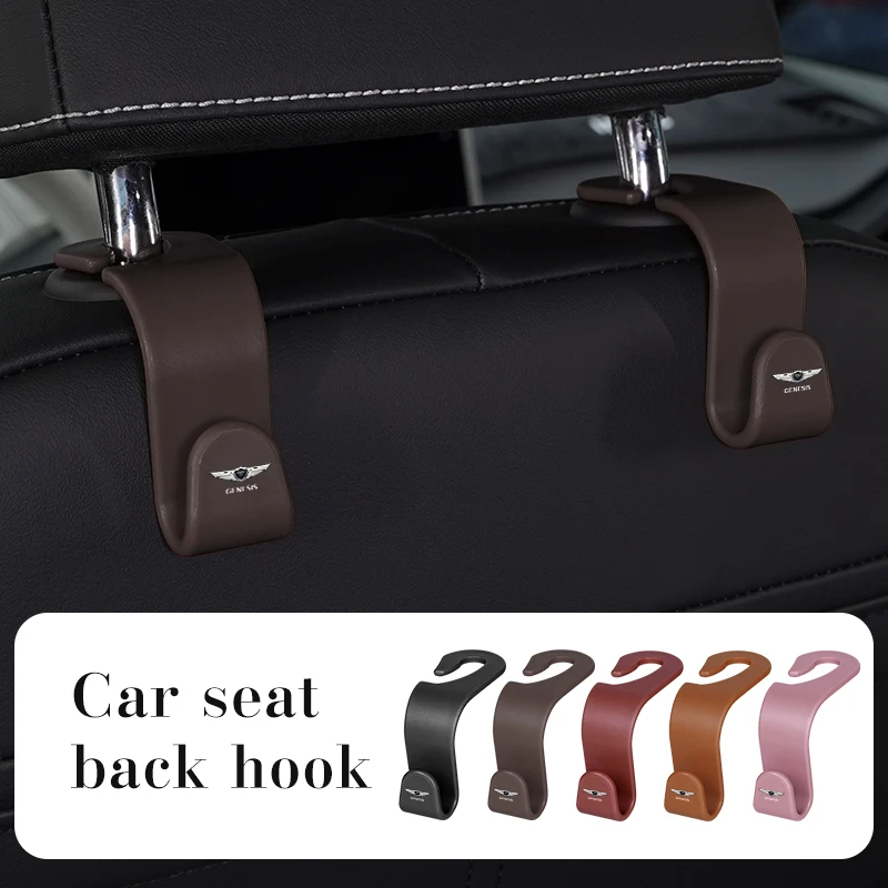 Gancho para reposacabezas de asiento de coche, colgador de respaldo para Hyundai Genesis G80 GV70 GV80 GV60 G70 Essentia Neolun G90, accesorios organizadores de tazas