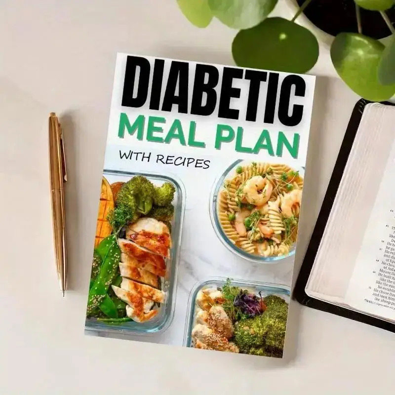 Professional Diabetes Meal Planner & Recipes book | 7-Day Diet Plan for Blood Sugar Control | Nutrition Guide for Diabetics