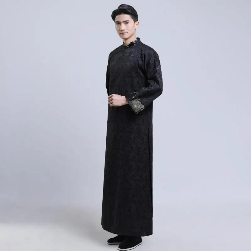 

Non-Euclidean Geometry Men's Ethnic Clothing Tang Suit Unique Mathematical Pattern Traditional Chinese Sle Faionable Jaet