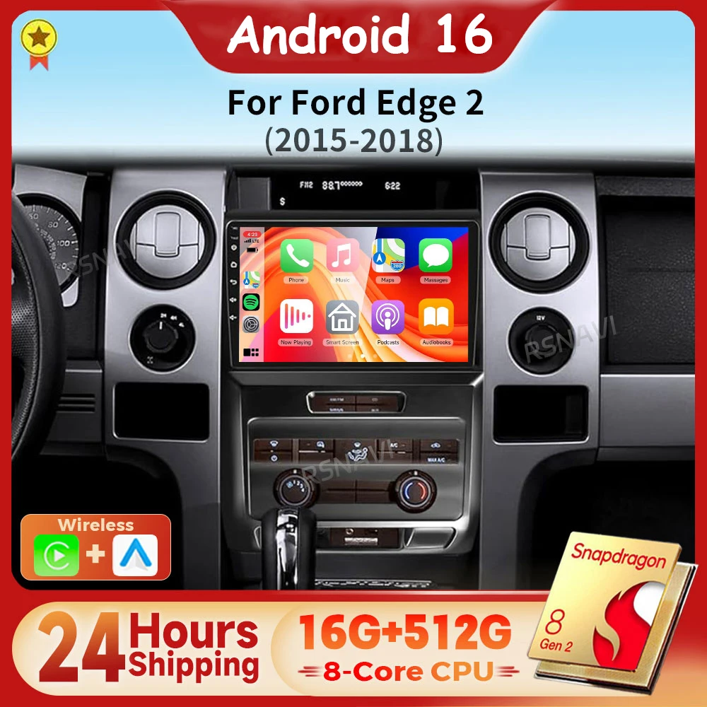 Android 16 Carplay Auto Car Radio Multimedia Player For Ford F150 P415 Raptor 2008 - 2014 E53 X5 M5 Autoradio 24-Hour Shipping