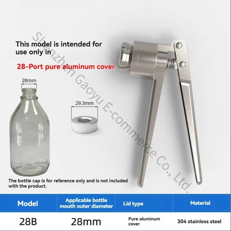 New Bottle Capping Pliers Sealing Pliers Sealers Machine Top Empty Bottle Infusion Bottle Pliers 304 Stainless Steel