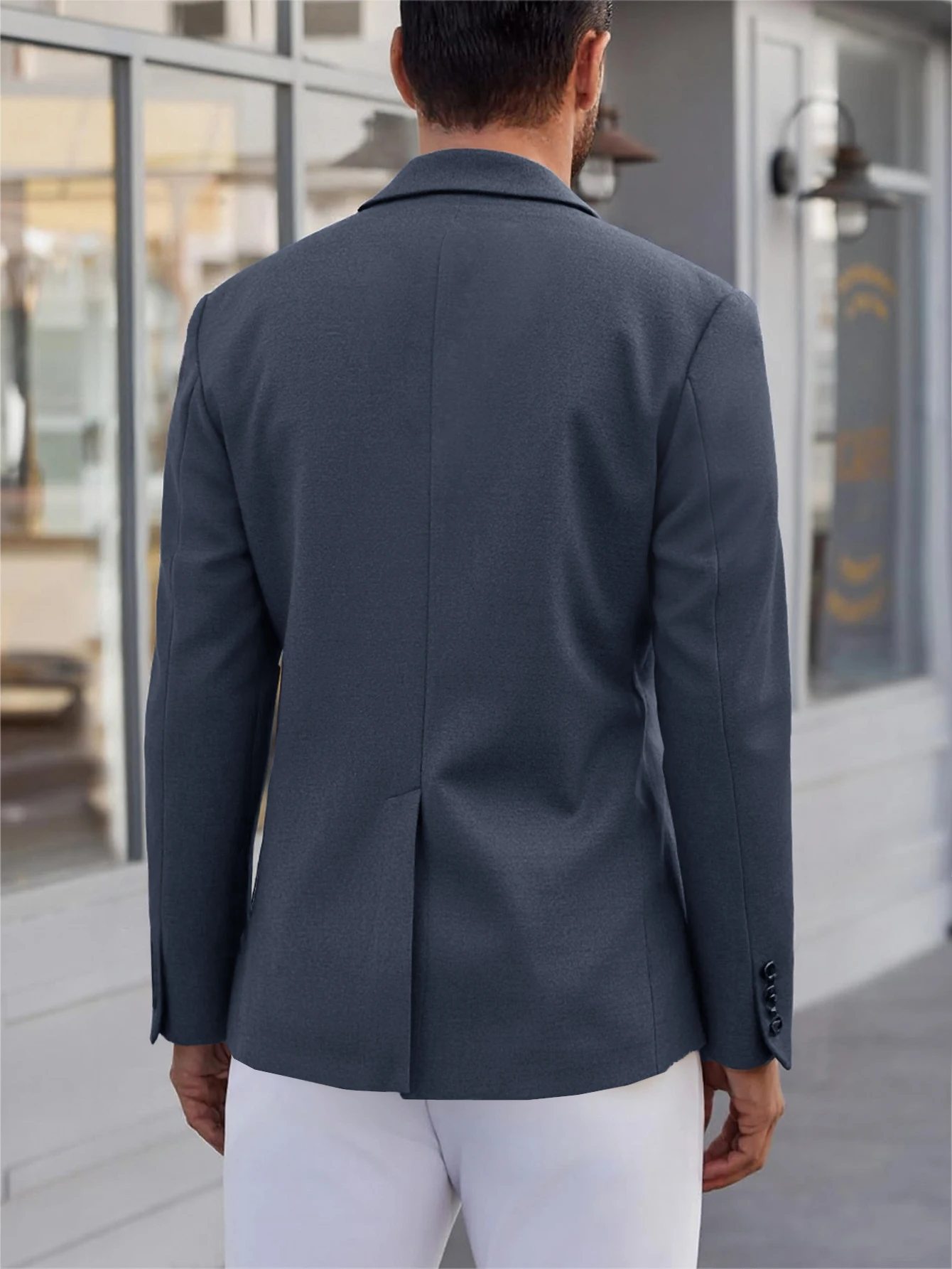 سترة رجال الأعمال الأنيقة غير الرسمية لخريف وشتاء وصلت حديثًا خفيفة الوزن بأزرار إيطالية معطف رسمي للرجال