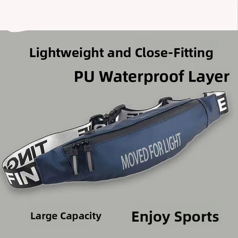 

Men's Fanny Pack High-End Outdoor Sports Trendy Mobile Phone Running Cycling Large Capacity Unisex Invisible Waterproof Cross...