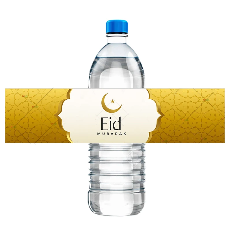 20pcs Eid Mubarak etichette adesivi Eid al-fitr decorazione adesivi per bottiglie d\'acqua musulmano islamico Festival decorazioni fai da te