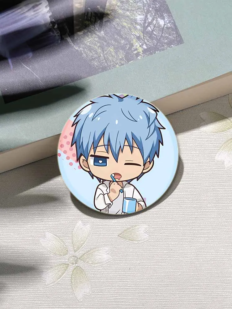 58/44/32mm Anime Kuroko's Basketball Creative DIY Badge Tinplate Plastic Pin Button Brooch for Backpack Accessories Jewelry Gift - Image 6