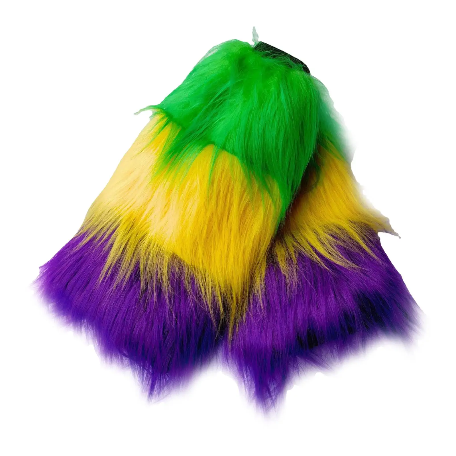 

Pair 'S Day Fuzzy Boots Cover for Club Party Mardi Gras Holiday Women Men