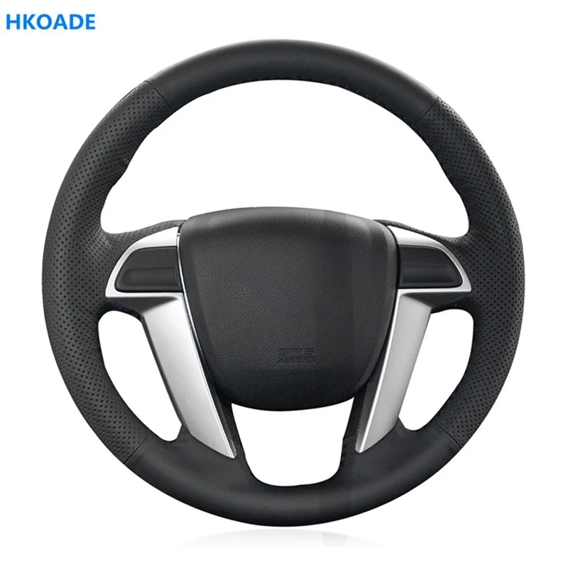 Customize DIY Micro Fiber Leather Car Steering Wheel Cover For Honda Accord 8 2008-2012 Crosstour 2012 Pilot 2009-2015 Odyssey 2